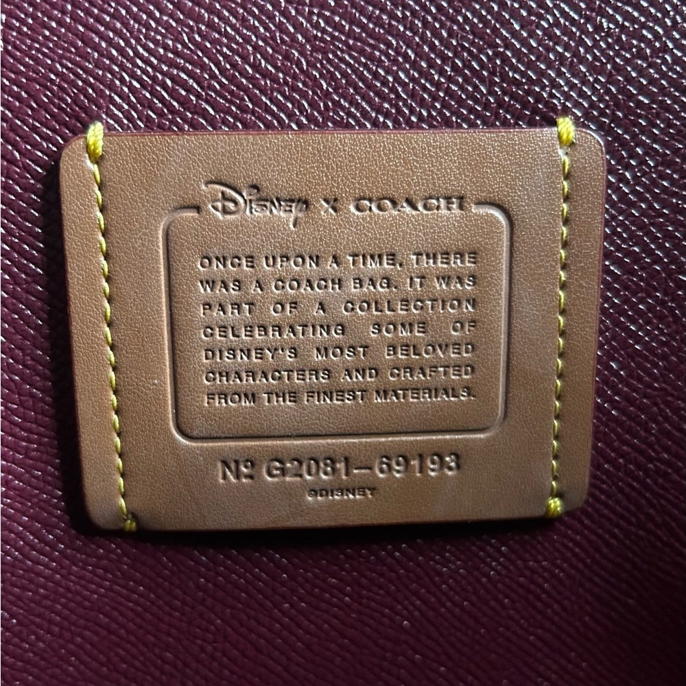 Disney x Coach Charlie Carryall Mickey Mouse Patches and Mickey Charm 69193 NWOT - Picture 9 of 17